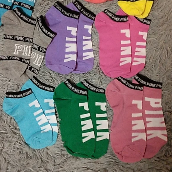 5 pair bundle New PINK Victorias secret socks - Picture 4 of 4